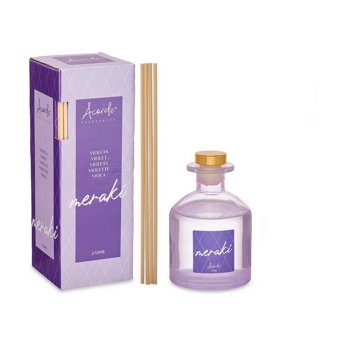 Parfympinnar Acorde Violett 250 ml (6 antal)